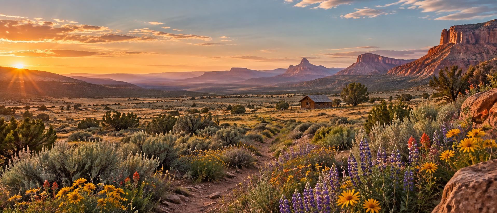 Sagebrush & The Little Flowers homepage banner